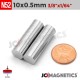 10mm x 0.5mm 25/64in x 1/64in N52 Thin Discs Rare Earth Neodymium Magnet 10x0.5mm