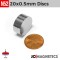 20mm x 0.5mm 19/64in x 1/32in N52 Thin Discs Rare Earth Neodymium Magnet 20x0.5mm