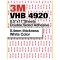 3M VHB 4920 8.5"x11" Double Sided Strong Adhesive 0.4mm thickness white sheets