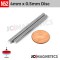 100pcs 4mm x 0.5mm 5/32" x 1/64" N52 Thin Discs Rare Earth Neodymium Magnets 4x0.5mm