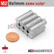 9mm x 1mm 23/64in x 1/32in N52 Thin Discs Rare Earth Neodymium Magnet 9x1mm