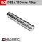 D25mm x 150mm Stainless Steel 316 Magnetic Filter Bar Separator, N52 12000 Gauss, M6 Threads