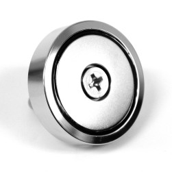 70mm x 17mm 250LB Fishing Magnet Kit - N38 Neodymium, 66ft Rope & Case