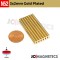3mm x 2mm 1/8in x 5/64in N52 Gold Plated Disc Rare Earth Neodymium Magnets 3x2mm