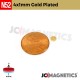 500pcs 4mm x 1mm 5/32" x 1/32" N52 Gold Plated Thin Discs Rare Earth Neodymium Magnets 4x1mm