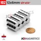 12mm x 6mm N52 Discs Rare Earth Neodymium Magnet 12x6mm