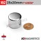 25mm x 20mm 63/64in x 25/32in N52 Disc Cylinder Rare Earth Neodymium Magnet 25x20mm
