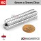 6mm x 3mm 15/64in x 1/8in N52 Discs Rare Earth Neodymium Magnet 6x3mm