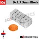 9mm x 9mm x 7.5mm N52 Square Block Rare Earth Neodymium Magnet 9x9x7.5mm